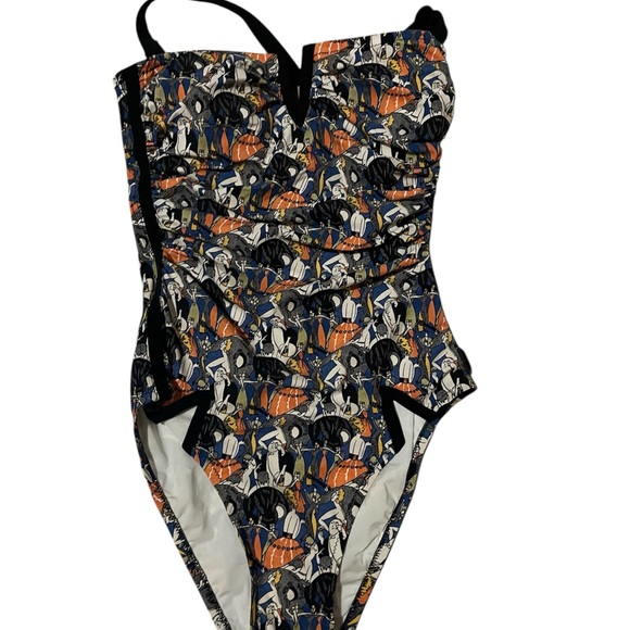 SHAN Women's One Piece Swimsuit with Multicolor Print - Picture 1 of 4